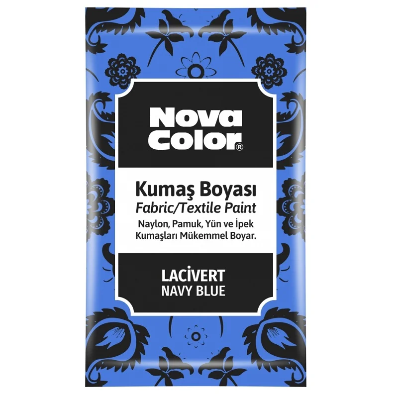 NOVA COLOR TOZ KUMAŞ BOYASI LACİVERT 12 GR NC-909 (Best)