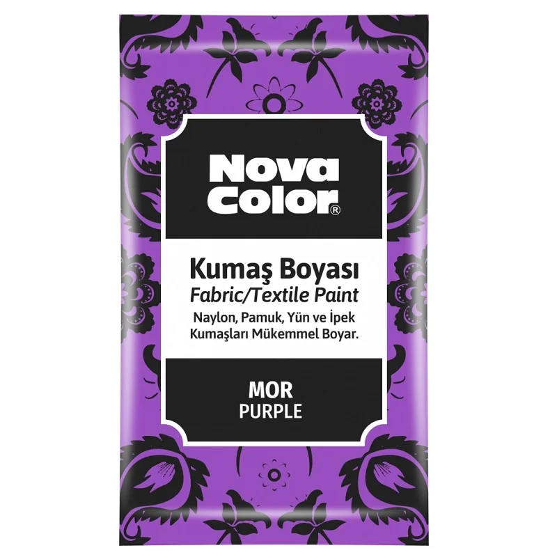 NOVA COLOR TOZ KUMAŞ BOYASI MOR 12 GR NC-907 (Best)