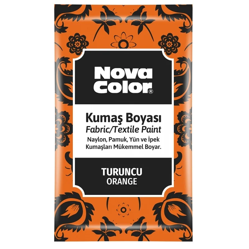 NOVA COLOR TOZ KUMAŞ BOYASI TURUNCU 12 GR NC-906 (Best)