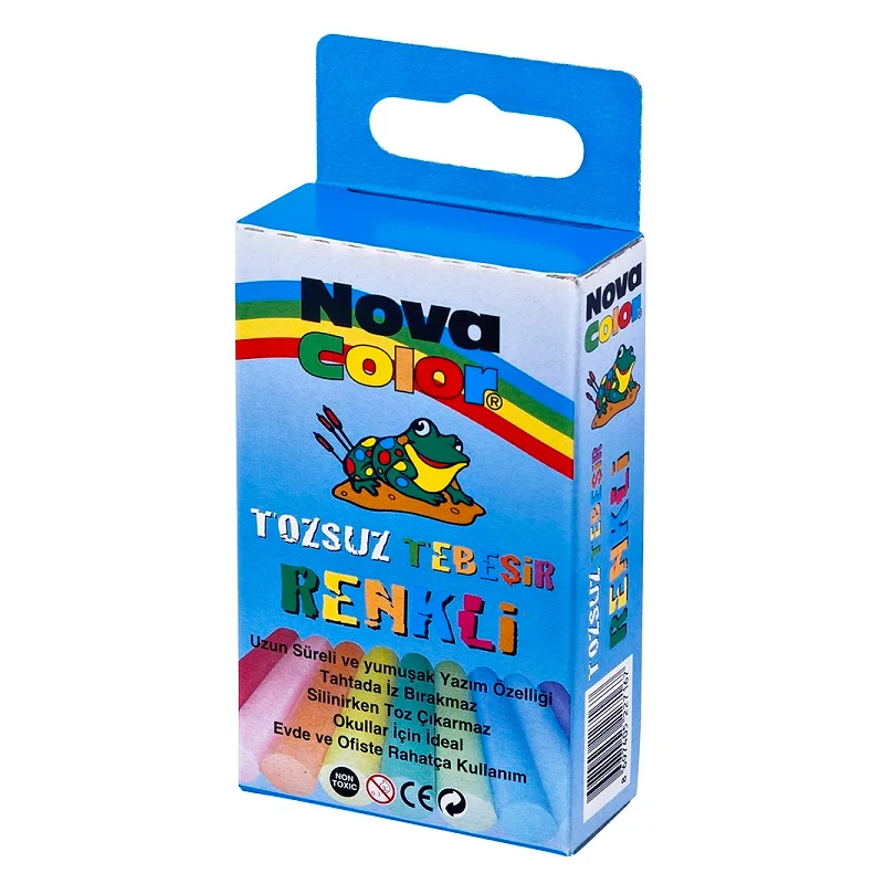 NOVA COLOR TOZSUZ TEBEŞİR 10 LU RENKLİ NC-4111 (Best)