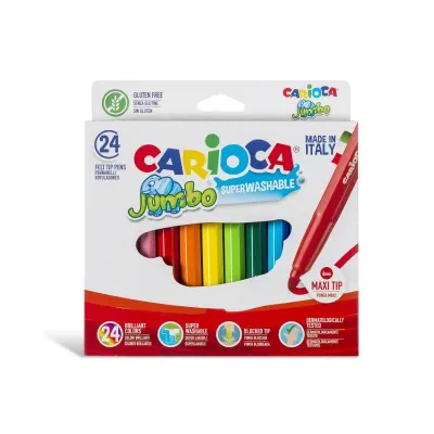 CARIOCA 24 RENK JUMBO KEÇELİ KALEM 40570 (Best)