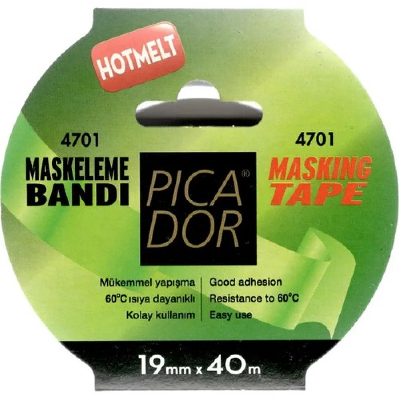 PİCADOR 19x40 mt HOTMELT MASKELEME BANDI KP004 (Best)
