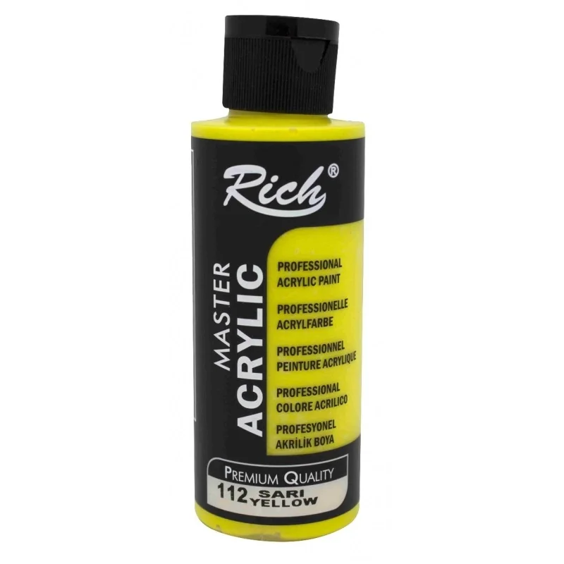 RICH AKRİLİK BOYA 112 SARI 120 cc (Best)
