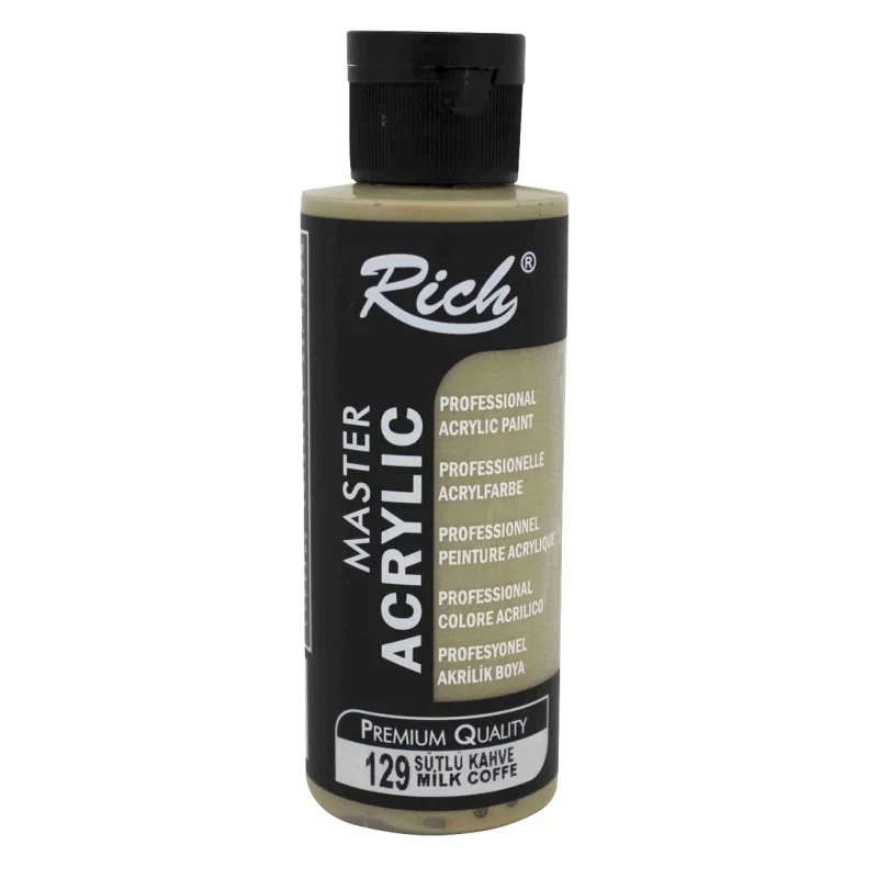 RICH AKRİLİK BOYA 129 SÜTLÜ KAHVE 120 cc (Best)