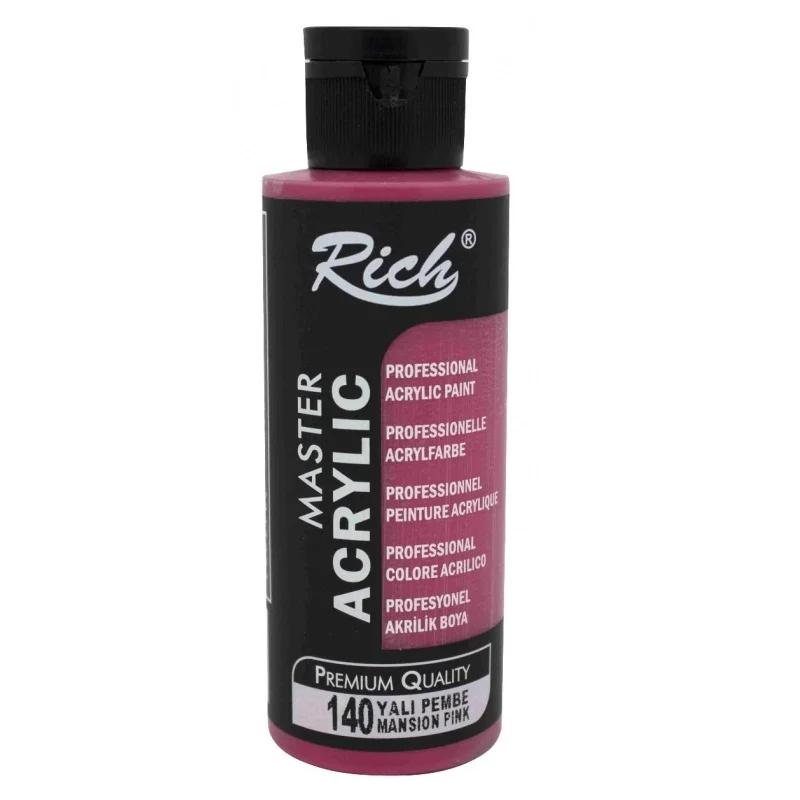 RICH AKRİLİK BOYA 140 YALI PEMBE 120 cc (Best)