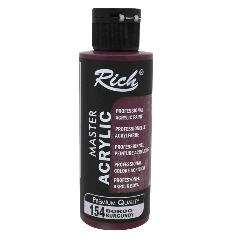 RICH AKRİLİK BOYA 154 BORDO 120 cc (Best)