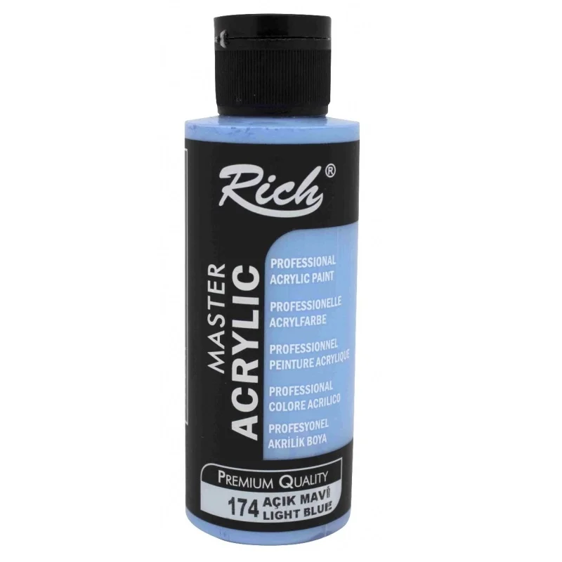 RICH AKRİLİK BOYA 174 AÇIK MAVİ 120 cc (Best)