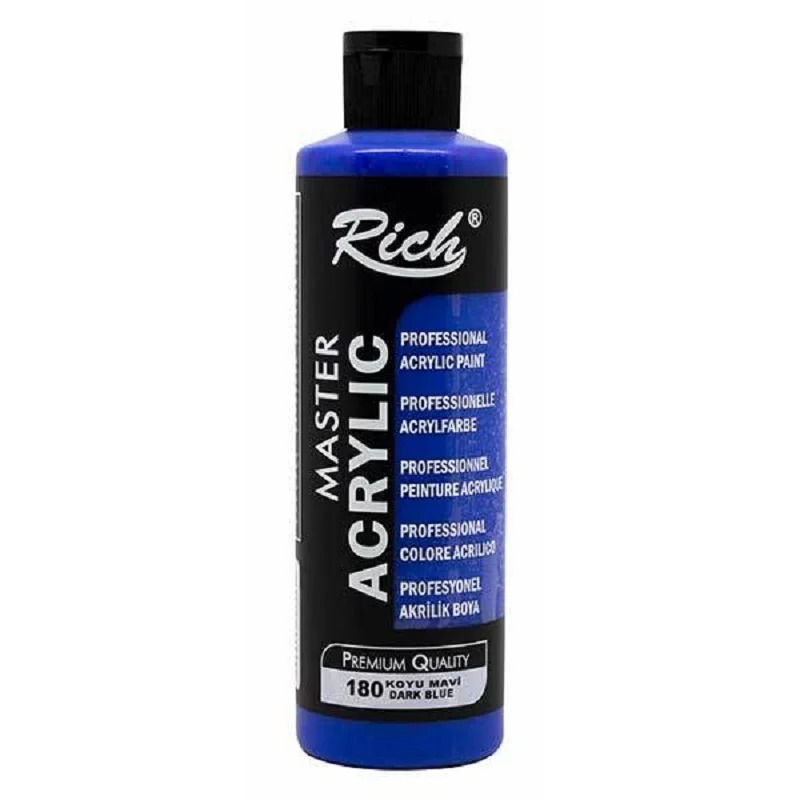 RICH AKRİLİK BOYA 180 KOYU MAVİ 120 cc (Best)
