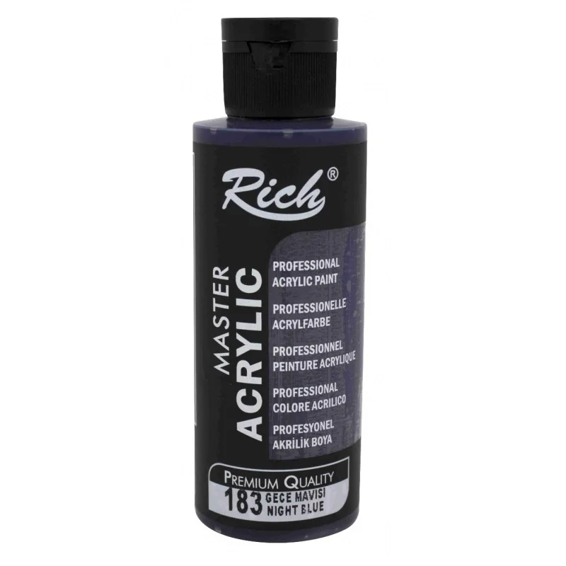 RICH AKRİLİK BOYA 183 GECE MAVİSİ 120 cc (Best)