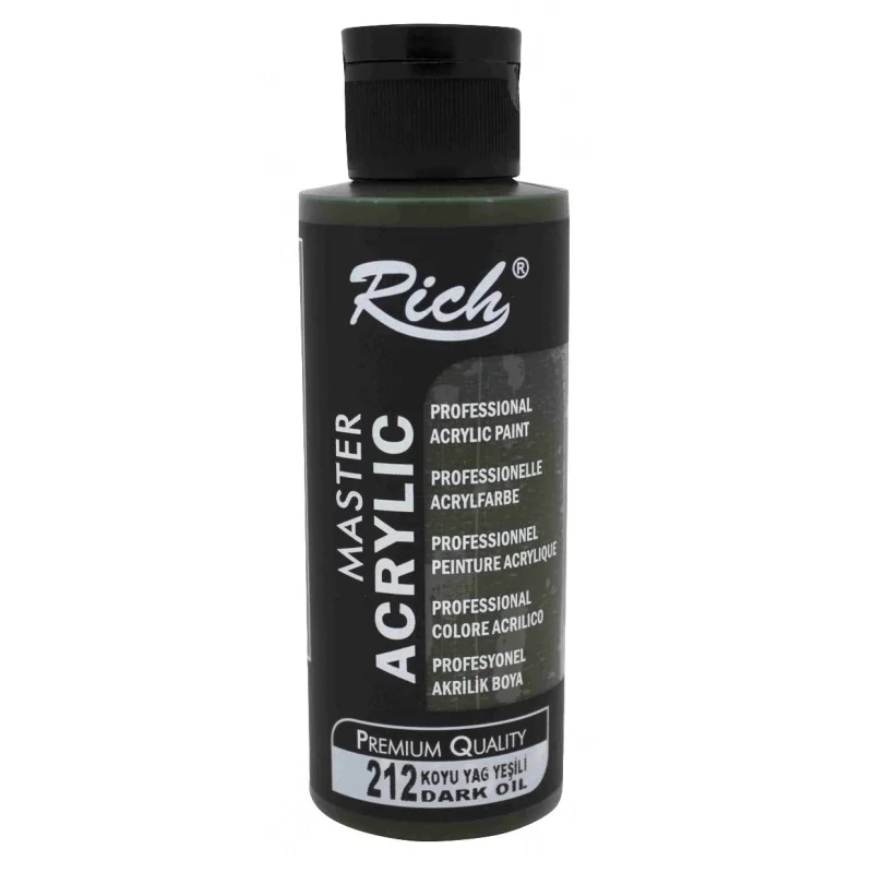 RICH AKRİLİK BOYA 212 KOYU YAĞ YEŞİLİ 120 cc (Best)
