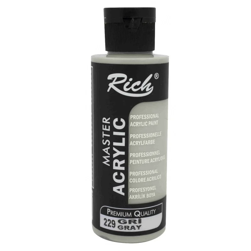 RICH AKRİLİK BOYA 229 GRİ 120 cc (Best)