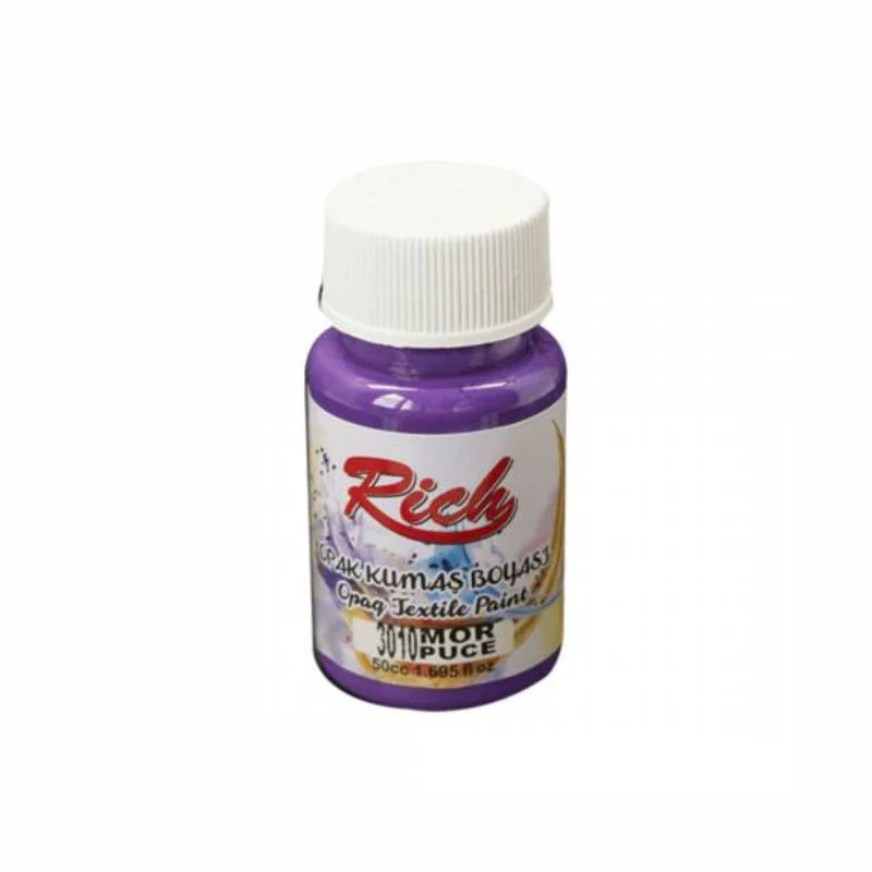 RICH AKRİLİK KUMAŞ BOYASI 01922 MOR 50 cc. (Best)