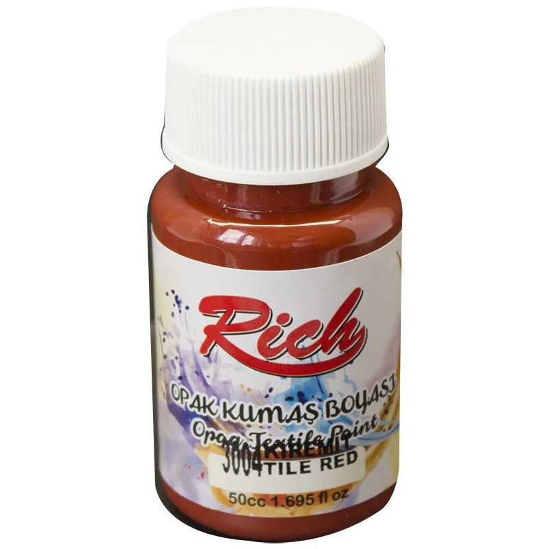 RICH AKRİLİK KUMAŞ BOYASI 03464 KİREMİT 50 cc. (Best)
