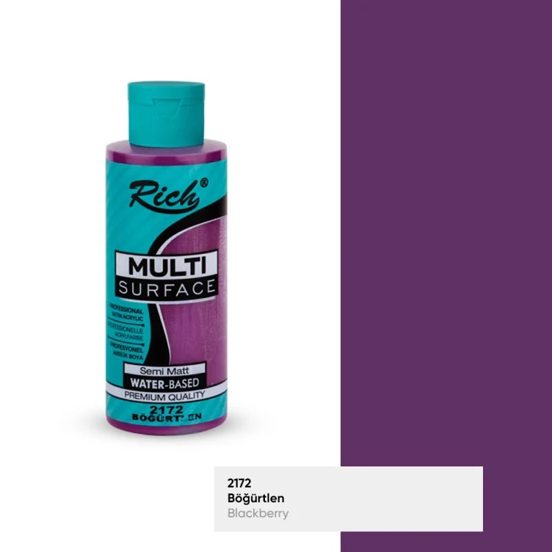 RICH MULTİ AKRİLİK BOYA 03865 BÖĞÜRTLEN 120 cc (Best)