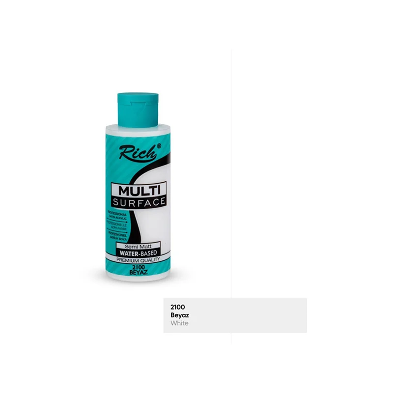 RICH MULTİ AKRİLİK BOYA 2100 BEYAZ 120 cc (Best)