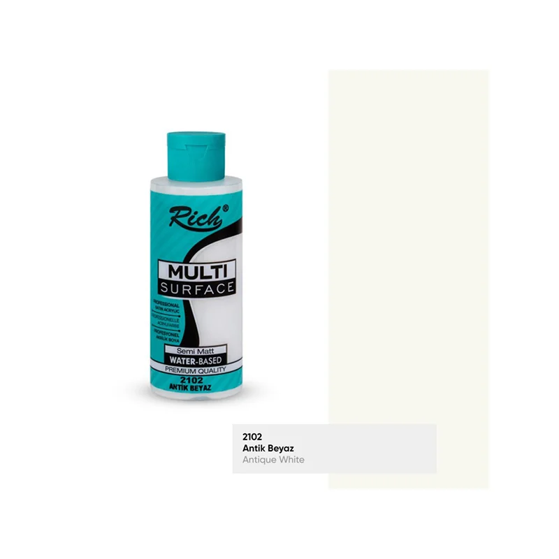 RICH MULTİ AKRİLİK BOYA 2102 ANTİK BEYAZ 120 cc (Best)