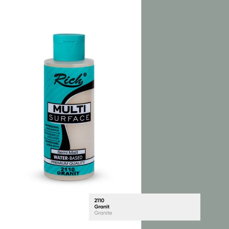 RICH MULTİ AKRİLİK BOYA 2110 GRANİT 120 cc (Best)