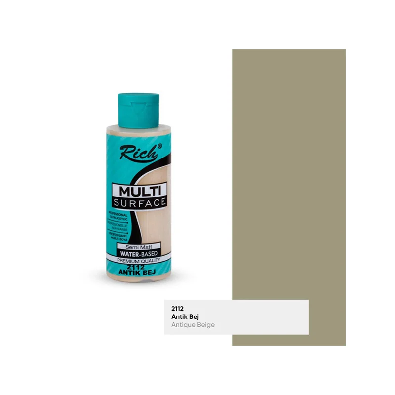 RICH MULTİ AKRİLİK BOYA 2112 ANTİK BEJ 120 cc (Best)