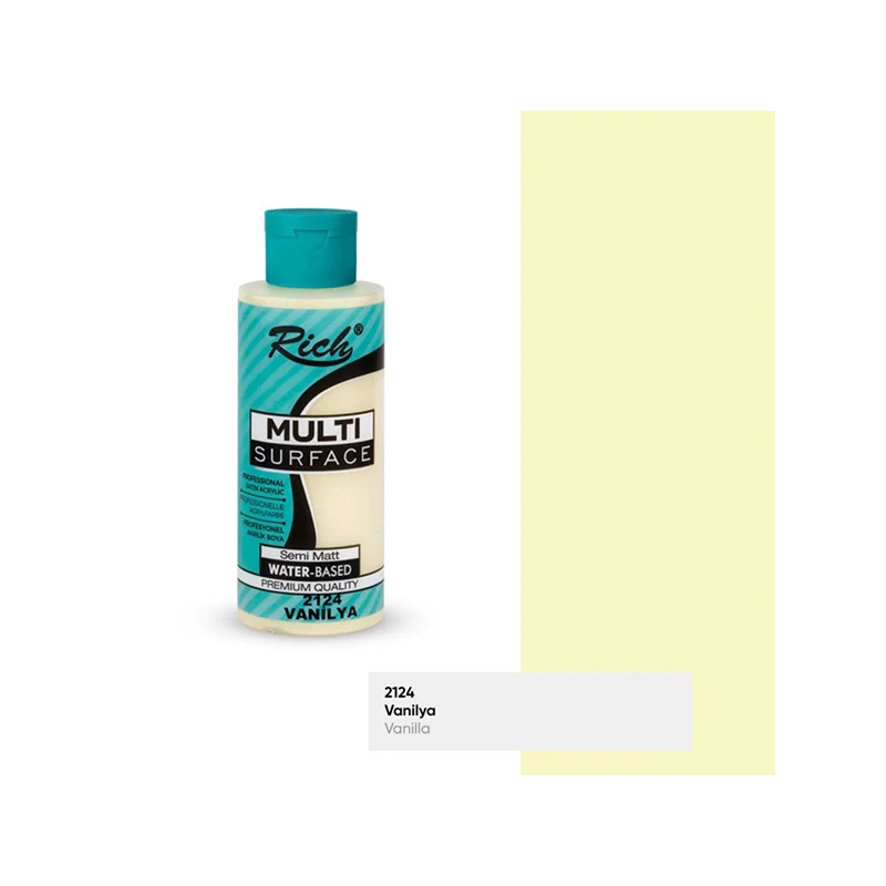 RICH MULTİ AKRİLİK BOYA 2124 VANİLYA 120 cc (Best)