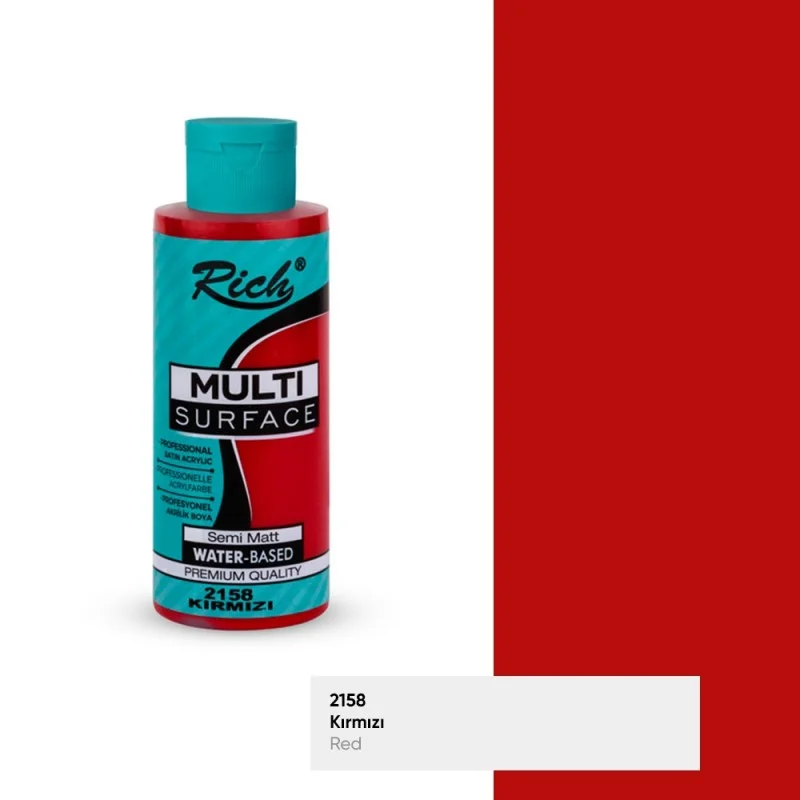 RICH MULTİ AKRİLİK BOYA 2158 KIRMIZI 120 cc (Best)