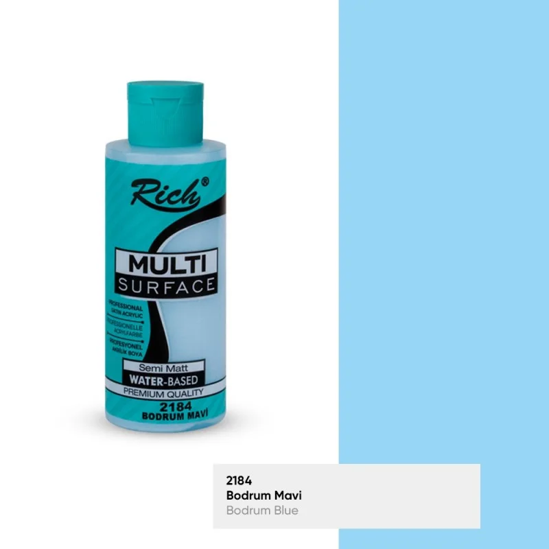 RICH MULTİ AKRİLİK BOYA 2184 BODRUM MAVİ 120 cc (Best)