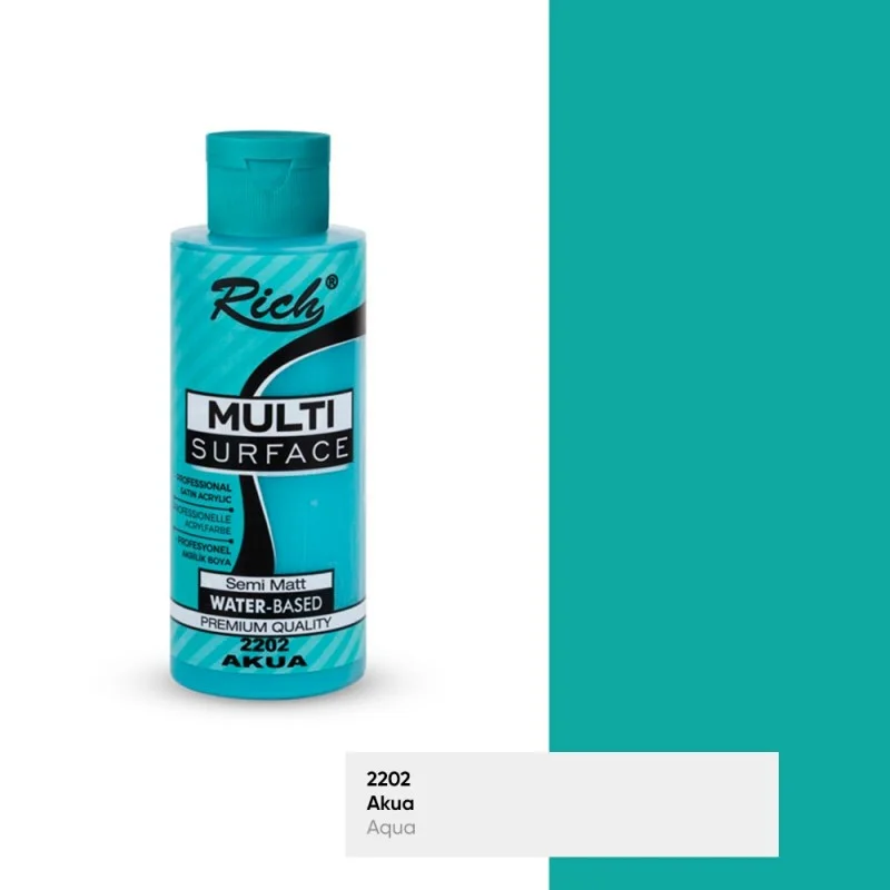 RICH MULTİ AKRİLİK BOYA 2202 AKUA 120 cc (Best)