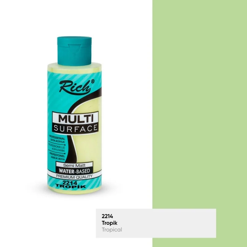 RICH MULTİ AKRİLİK BOYA 2214 TROPİK 120 cc (Best)