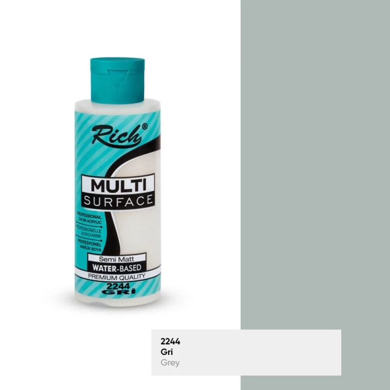 RICH MULTİ AKRİLİK BOYA 2244 GRİ 120 cc (Best)