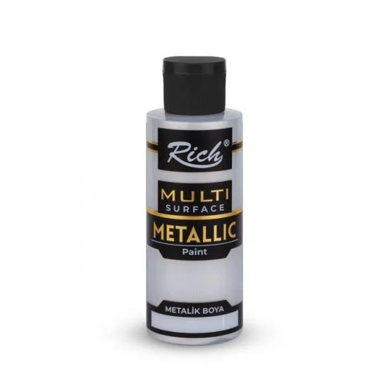 RICH MULTİ METALİK AKRİLİK BOYA 03710 GÜMÜŞ 120 cc (Best)