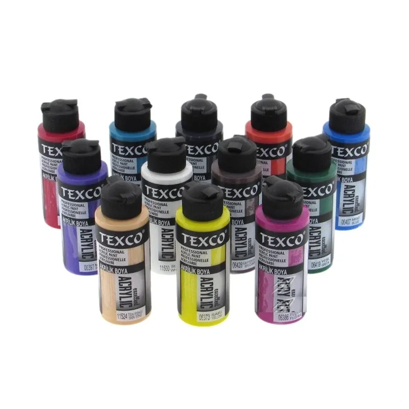 RICH TEXCO EXCELLENT 12 RENK AKRİLİK BOYA 110 cc (Best)