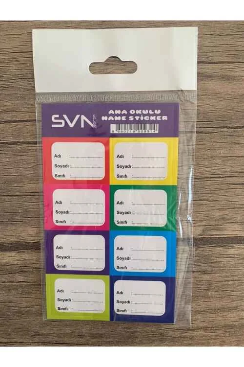 SEVEN ANAOKULU ETİKETİ 10 LU SVN-104 (Best)