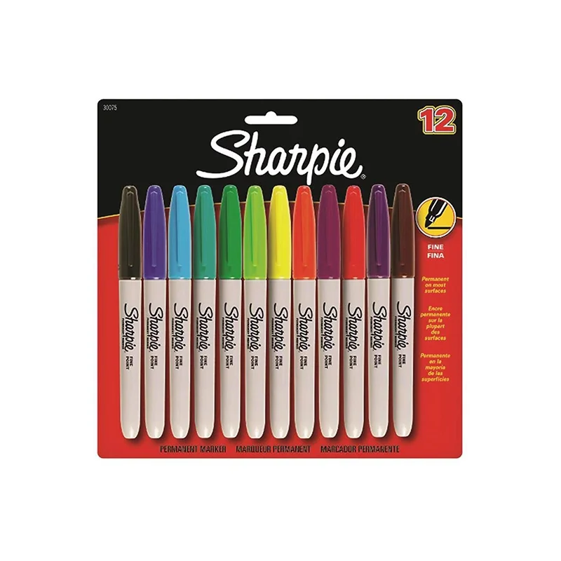 SHARPIE 12 Lİ FINE PERMANENT MARKÖR KARIŞIK 986052 (Best)
