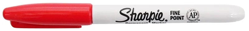 SHARPIE FINE PERMANENT MARKER KALEM KIRMIZI 1741832 (Best)