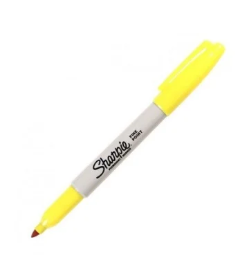SHARPIE FINE PERM.MARKER KOYU SARI 1836460 (Best)