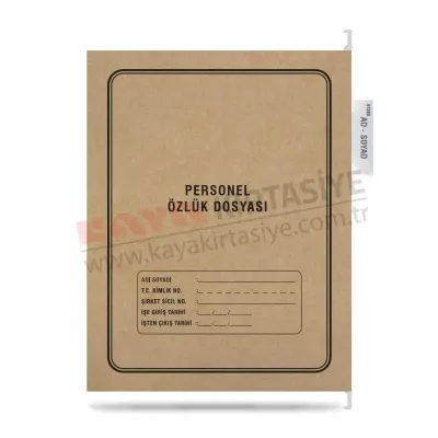 TUNA ASKILI PERSONEL ÖZLÜK DOSYASI 4 LÜ P3003 (Best)