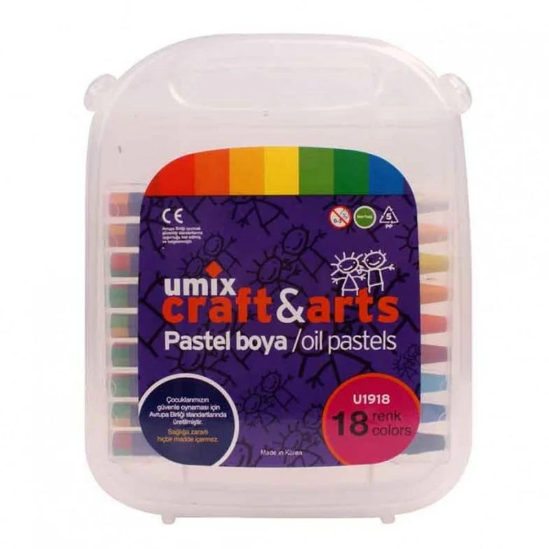 UMİX 18 RENK PASTEL BOYA U1918 (ÖZEL FİYAT) (Best)
