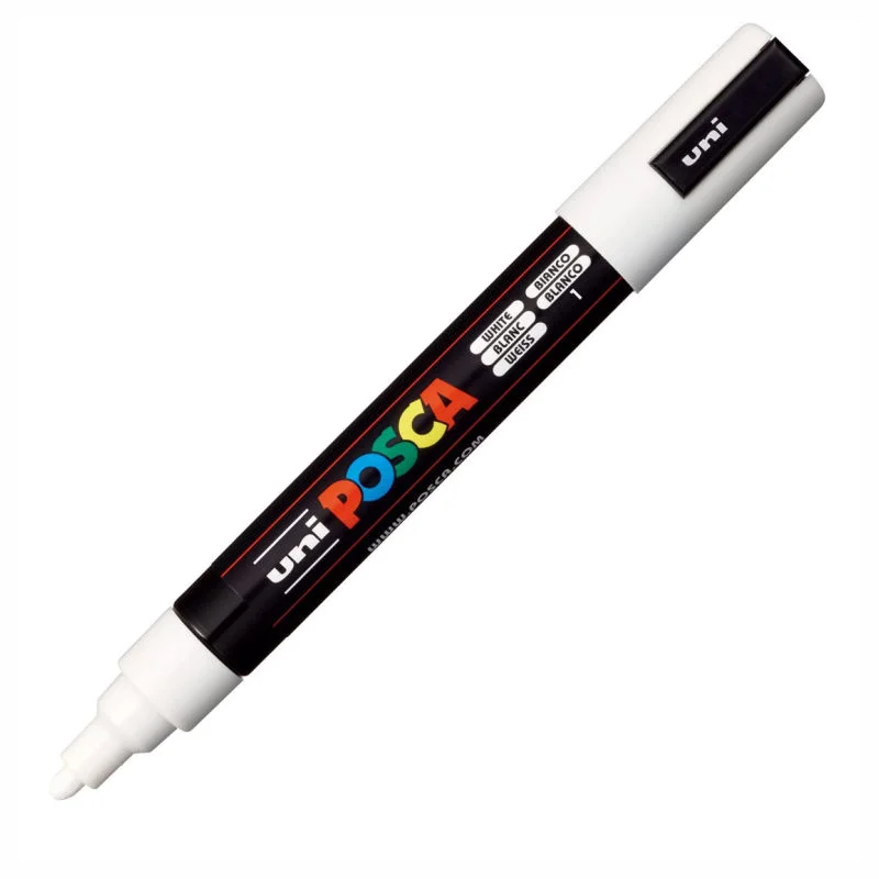 UNİ-BALL PC-5M-POSCA SU BAZLI MARKER BEYAZ 1.8 (Best)