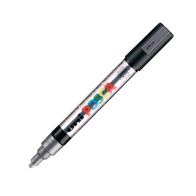 UNİ-BALL PC-5M-POSCA SU BAZLI MARKER GÜMÜŞ 1.8 (Best)