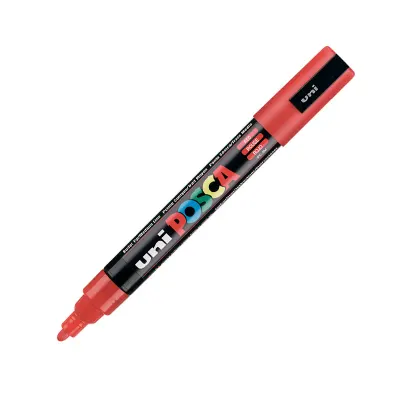 UNİ-BALL PC-5M-POSCA SU BAZLI MARKER KIRMIZI 1.8 (Best)