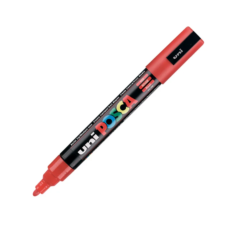 UNİ-BALL PC-5M-POSCA SU BAZLI MARKER KIRMIZI 1.8 (Best)