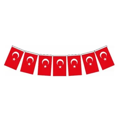 VATAN İPLİ ORTA BOY TÜRK BAYRAK 40 LI VT807 (Best)