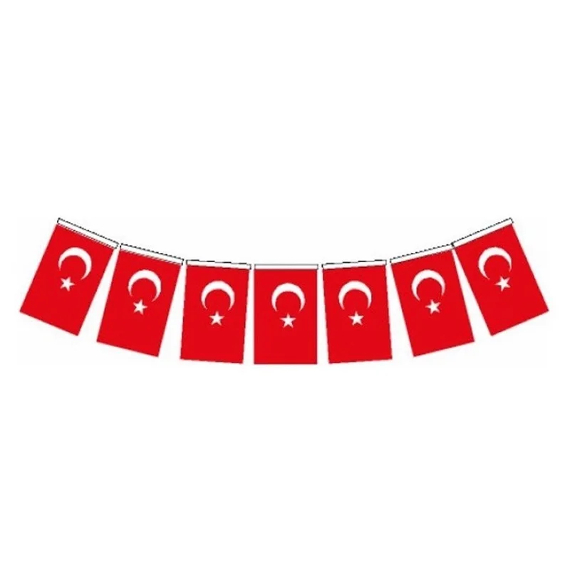 VATAN İPLİ ORTA BOY TÜRK BAYRAK 40 LI VT807 (Best)