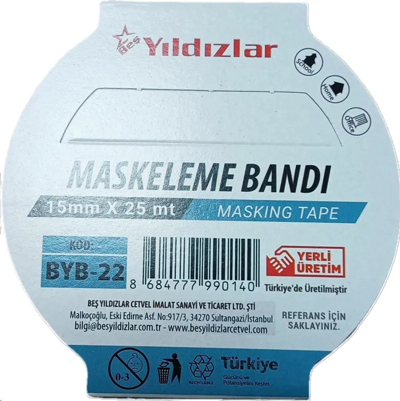 YILDIZLAR 15x25 MASKELEME BANTI BYB-22 (Best)