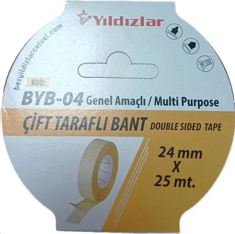 YILDIZLAR 24x25 ÇİFT TARAFLI BANT BYB-04 (Best)