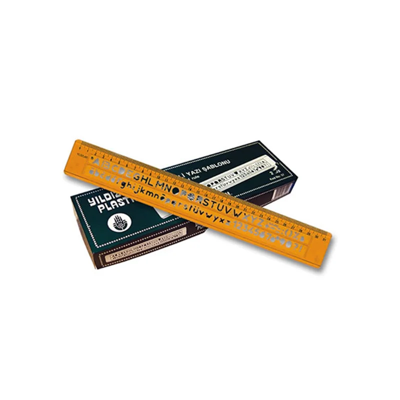YILDIZLAR 30 CM. HARF ŞABLONLU CETVEL KOD.037 (Best)