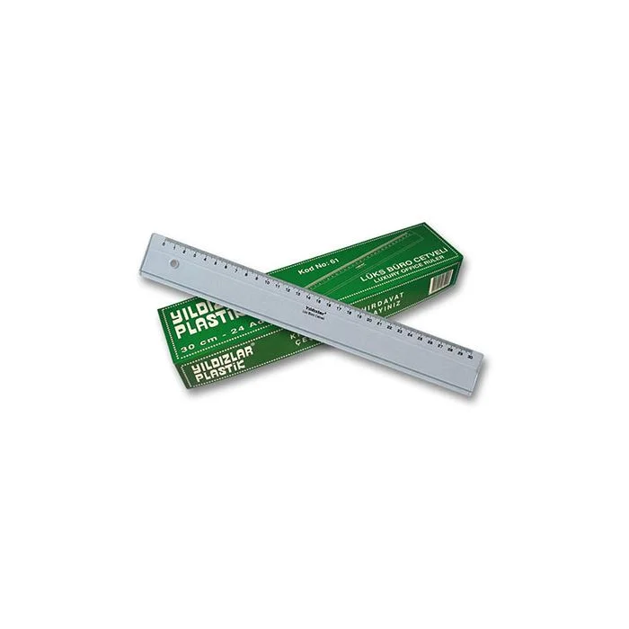 YILDIZLAR 30 CM. LÜX BÜRO CETVELİ KOD.061 (Best)