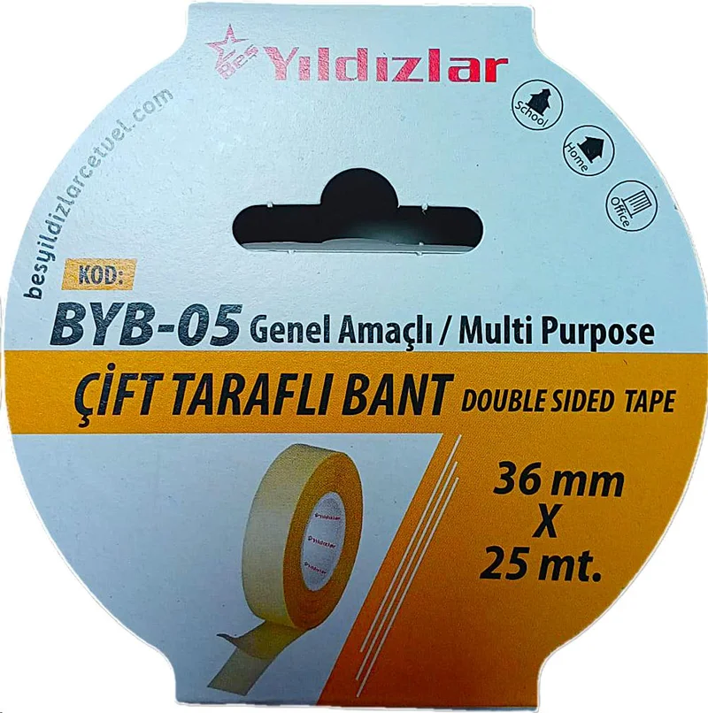 YILDIZLAR 36x25 ÇİFT TARAFLI BANT BYB-05 (Best)