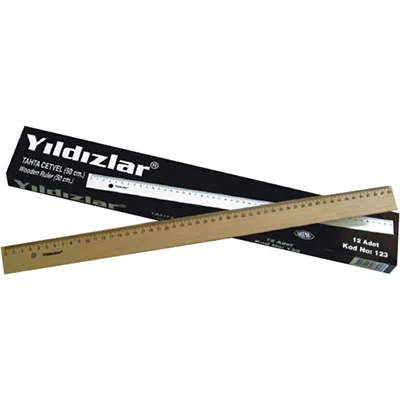 YILDIZLAR 50 CM. TAHTA CETVEL KOD.123 (Best)