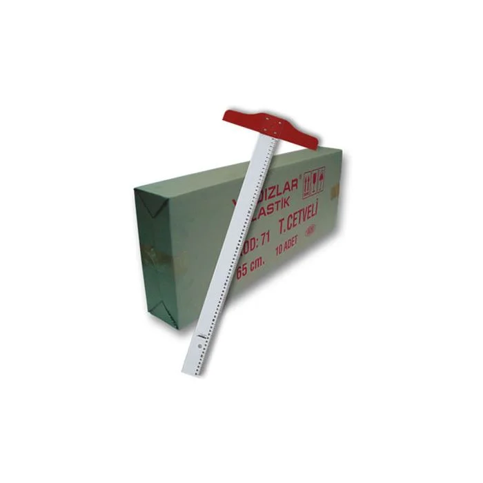 YILDIZLAR 65 CM. PLASTİK (T) CETVELİ KOD.071 (Best)