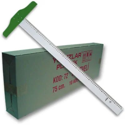 YILDIZLAR 75 CM. PLASTİK (T) CETVELİ KOD.072 (Best)